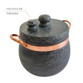Panela de Pressão Pedra Sabão Bojuda 3,0 Litros