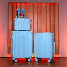 2 Malas Bordo Viagem + Frasqueira | Cadeado Numérico | Padrão ANAC | Rodinhas 360° |