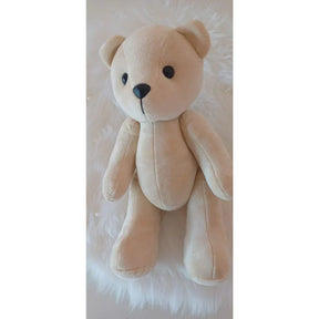 Kit 10 ursinhos articulados PP -20 cm marrom claro ou creme com laço de cetim.