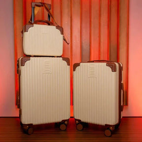 2 Malas Bordo Viagem + Frasqueira | Cadeado Numérico | Padrão ANAC | Rodinhas 360° |